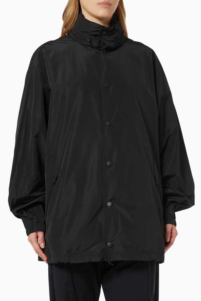 

Logo Rain Jacket in Nylon, Black