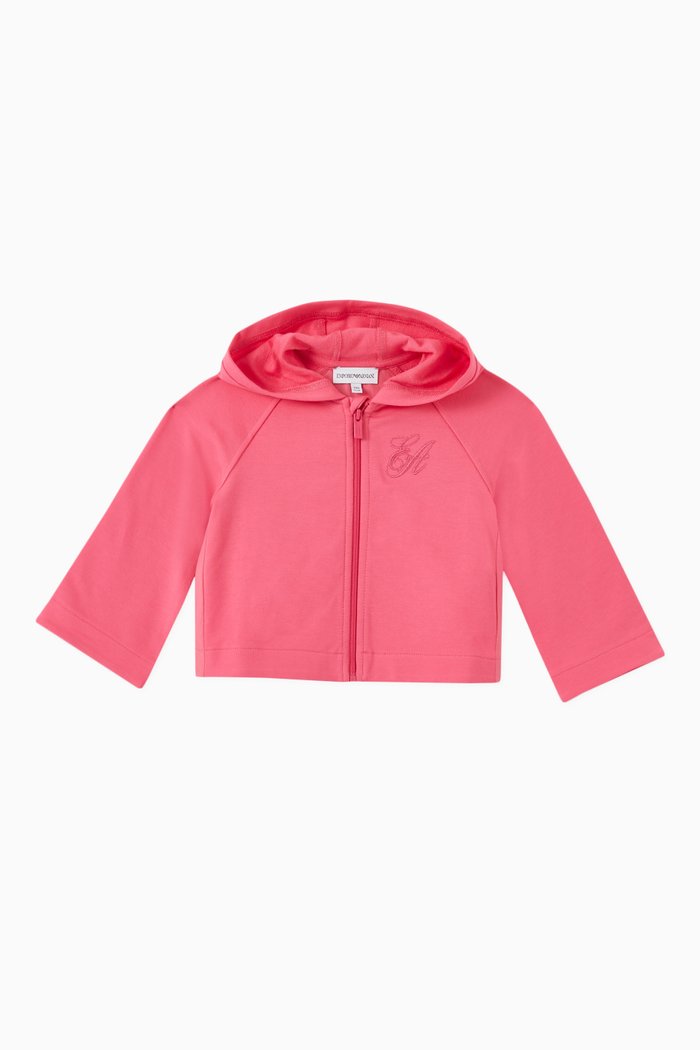

EA Signature Hoodie in Jersey, Pink