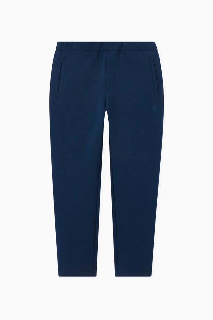 

Regular Fit Pants in Double Jersey, Blue