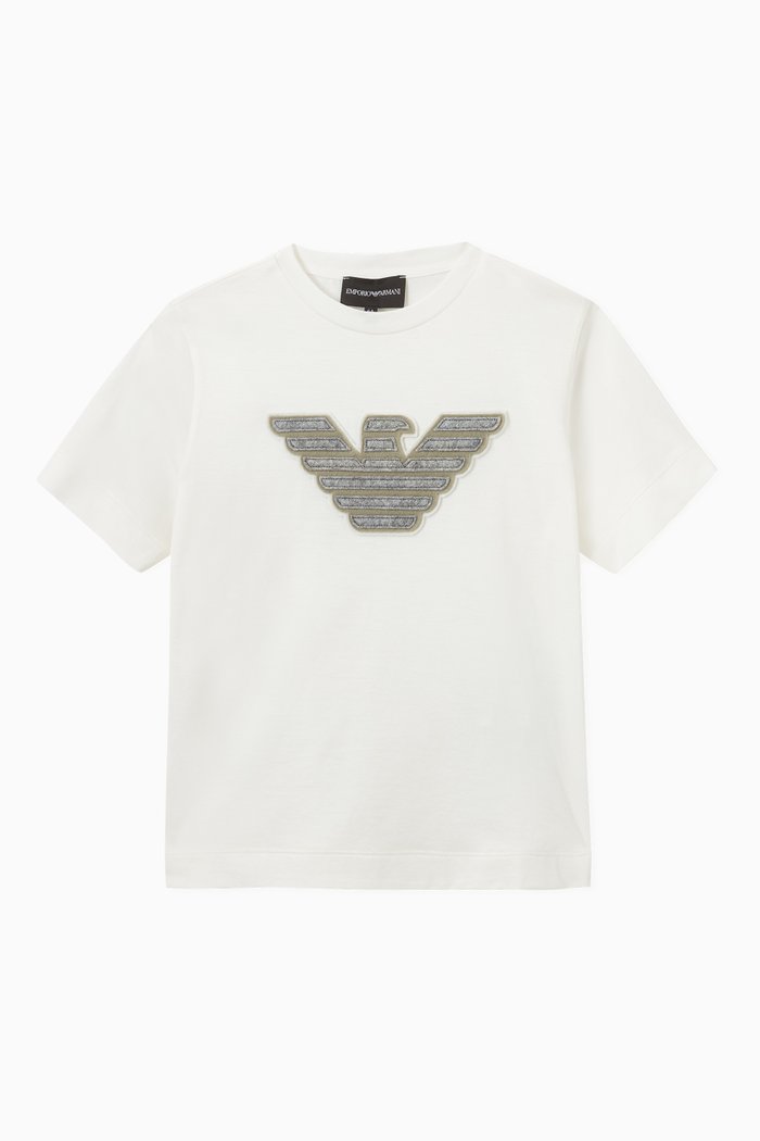 

Large Eagle Patch T-shirt in Cotton, Neutral