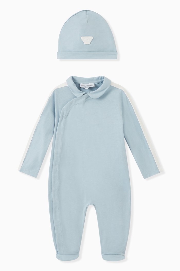 

Jumpsuit & Hat Gift Set, Blue