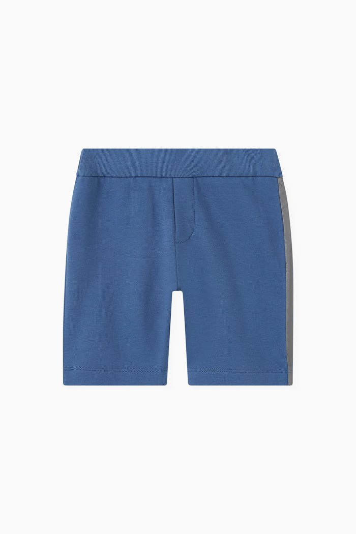 

Logo Tape Shorts in French Terry, Blue