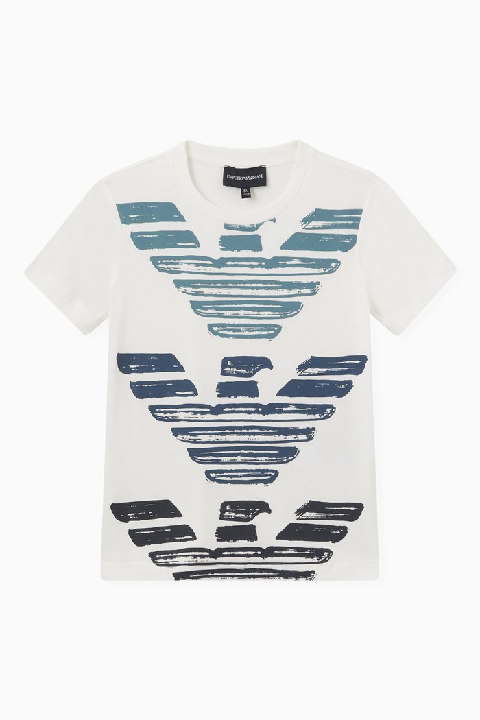 

Gradient Eagle Logo T-Shirt in Cotton, Neutral