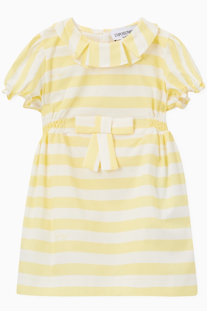 

Popsicle Dress & Bloomers Set in Cotton, Yellow