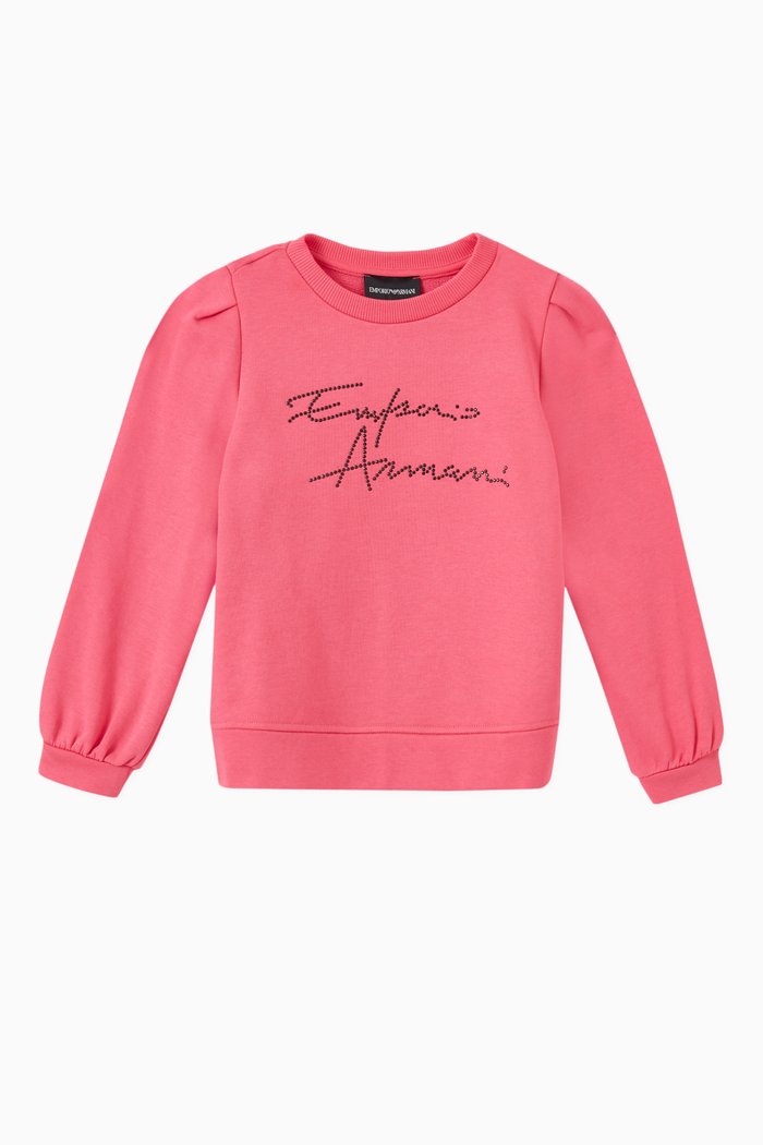 

EA Signature Sweatshirt in Jersey, Pink