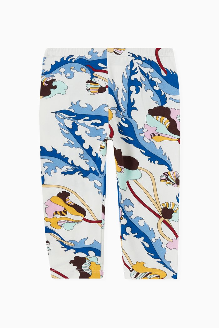 

Ranuncoli Print Leggings in Cotton, Multicolour