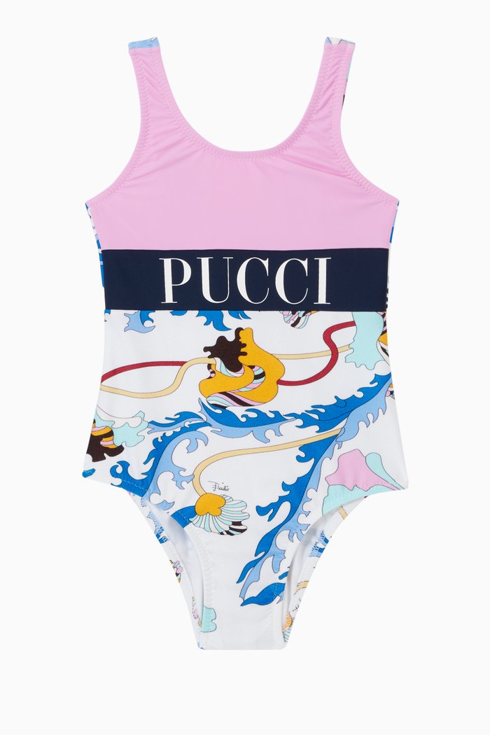 

Ranuncoli Print Swimsuit in Lycra, Multicolour