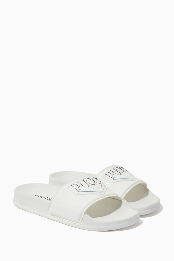 

Logo Slides in Rubber, White