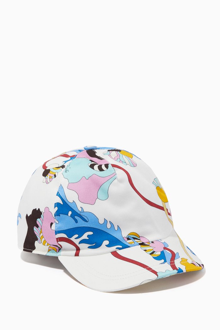 

Ranuncoli Print Hat in Satin Stretch, Multicolour