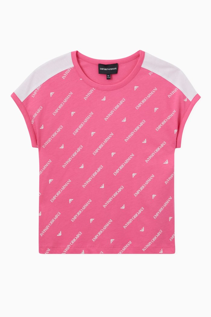 

Logo T-Shirt in Cotton, Pink