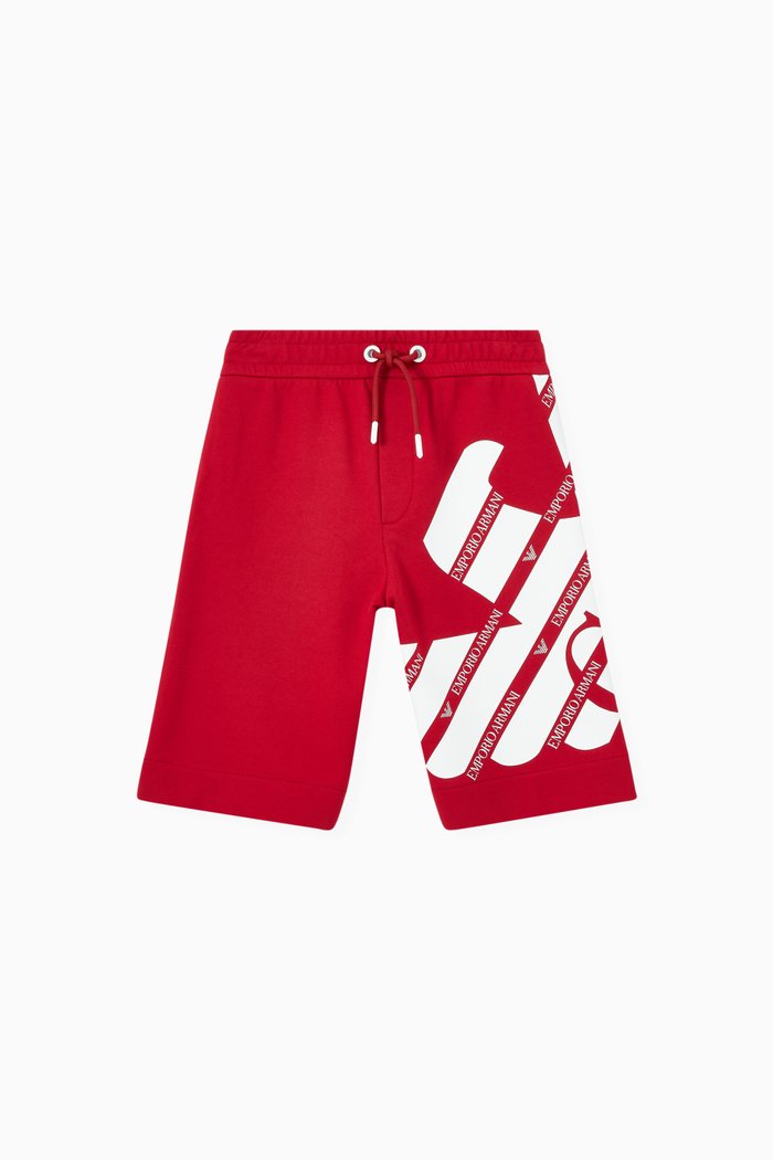 

EA Crew Capsule Collection Bermuda Shorts in Jersey, Red