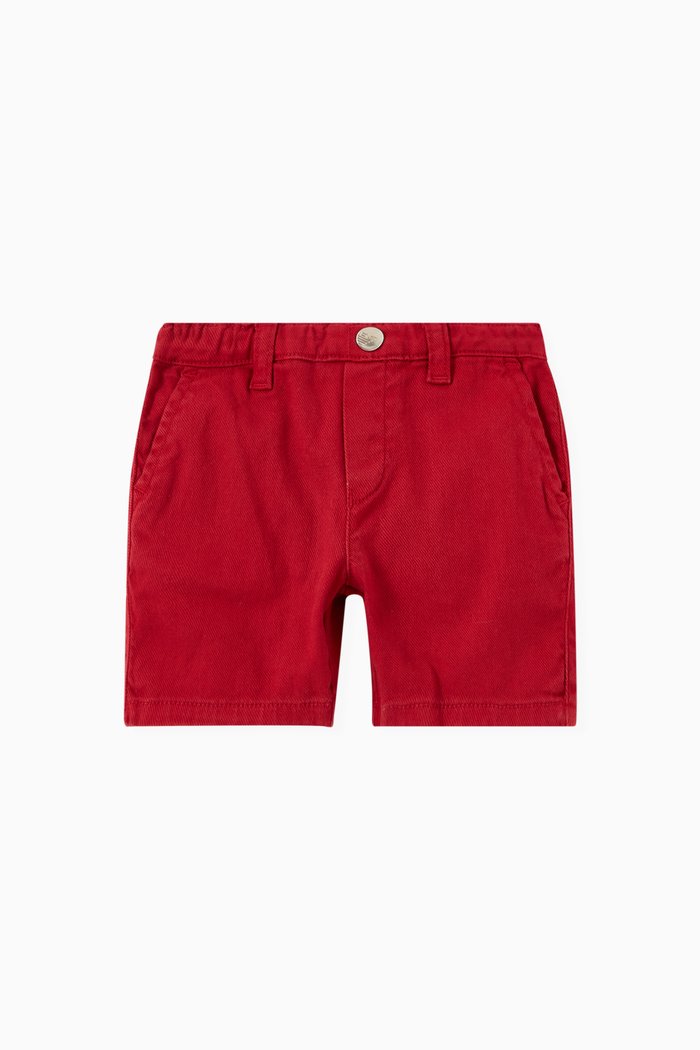 

Plain Shorts in Denim, Red