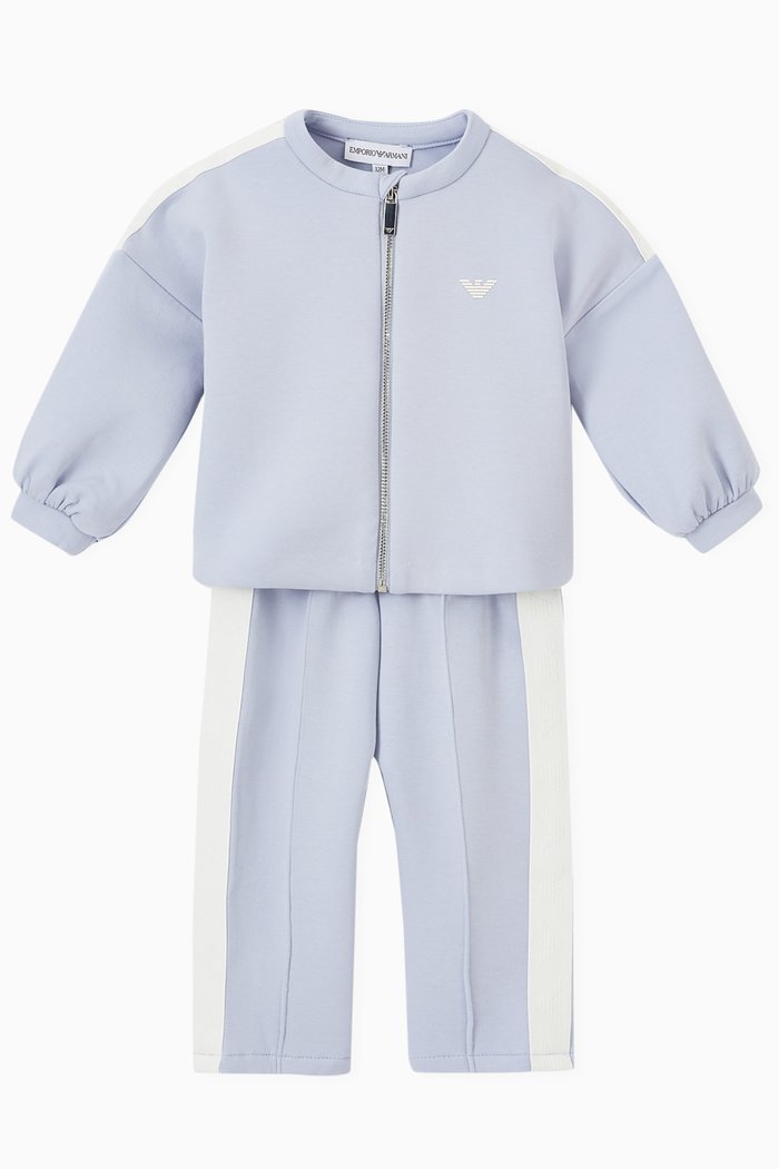 

Logo Tape Tracksuit in Cotton, Blue