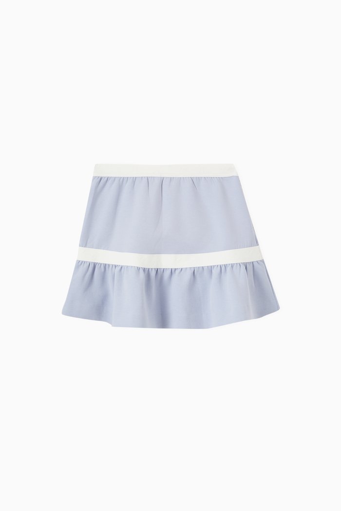 

Tiered Skirt in Jersey, Blue