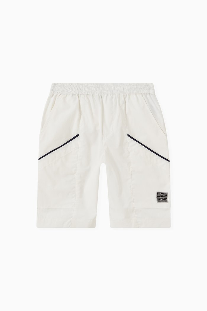 

Logo Shorts in Cotton, White
