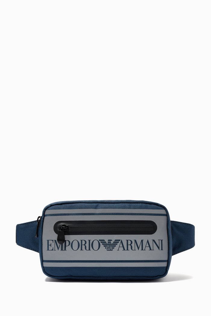

Logo Belt Bag in Canvas, Blue
