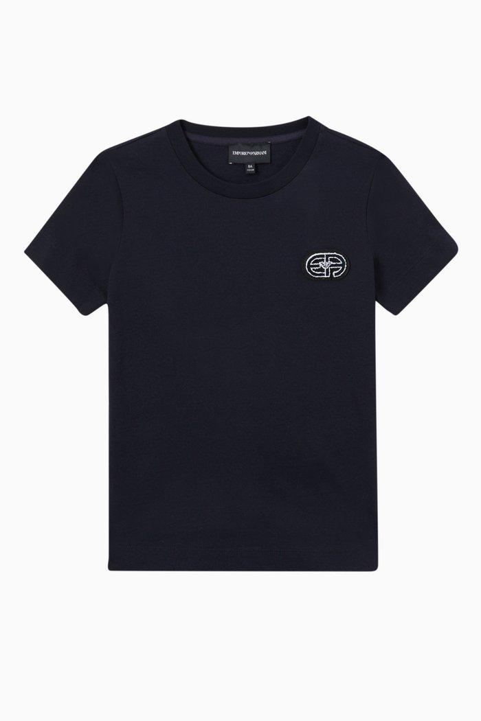 

EA Logo Patch T-shirt in Jersey, Blue