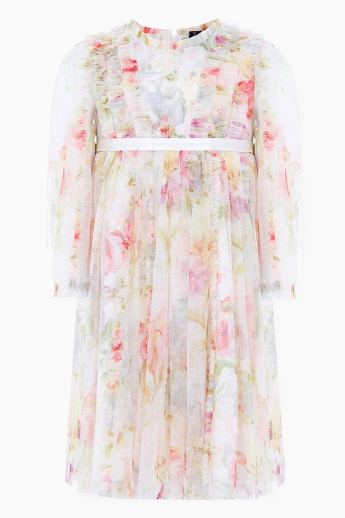 

Iris Bloom Garland Dress, Multicolour