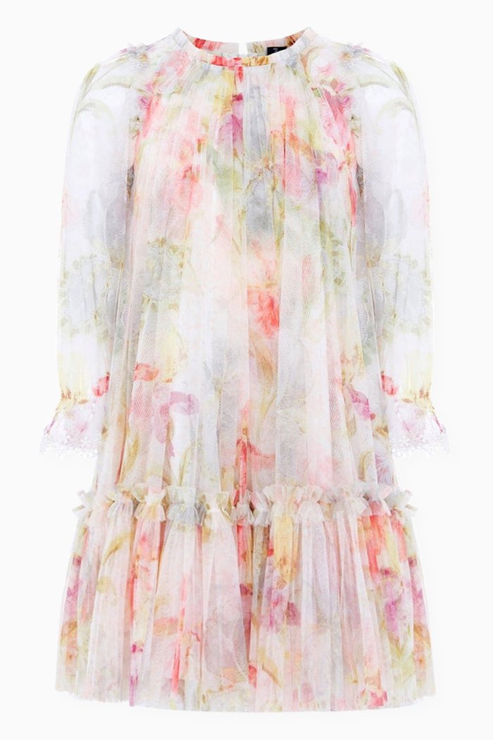 

Iris Bloom Garland Dress, Multicolour