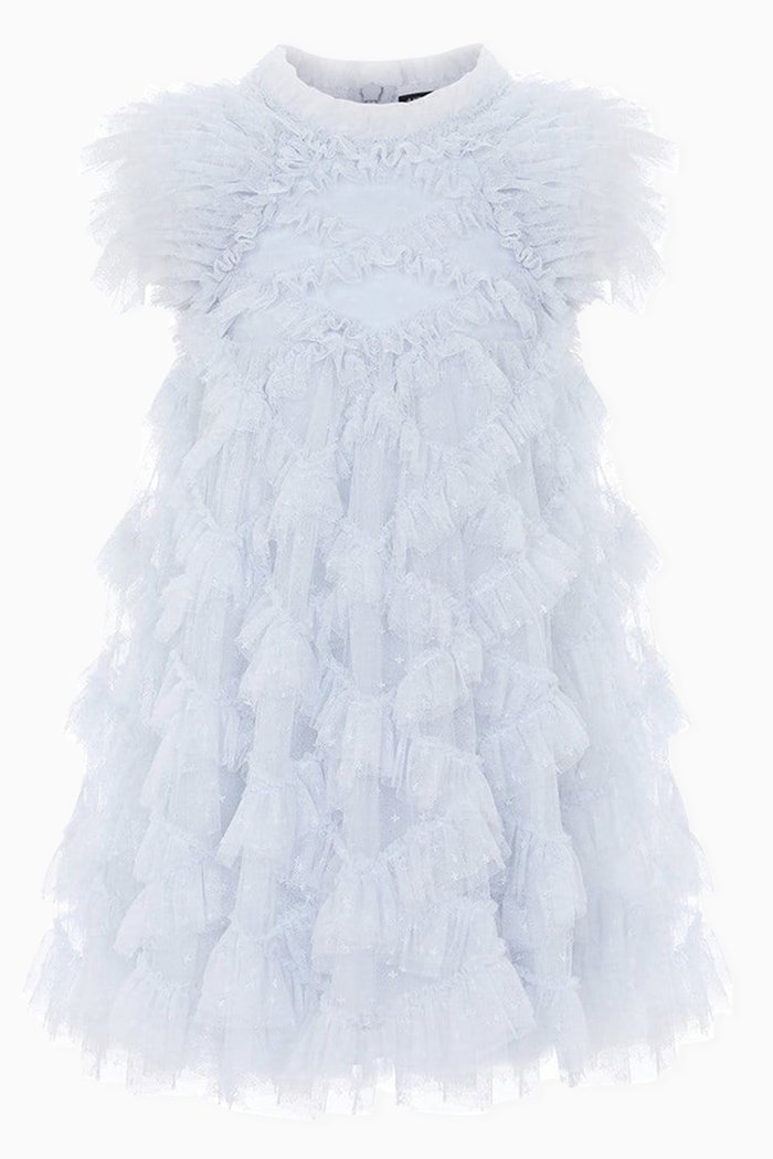 

Genevieve Ruffle Dress, Blue