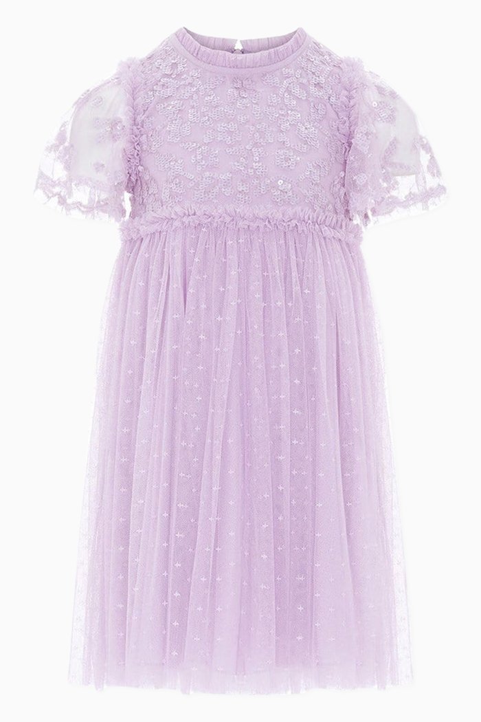 

Lilybelle Sequin Dress in Tulle, Pink