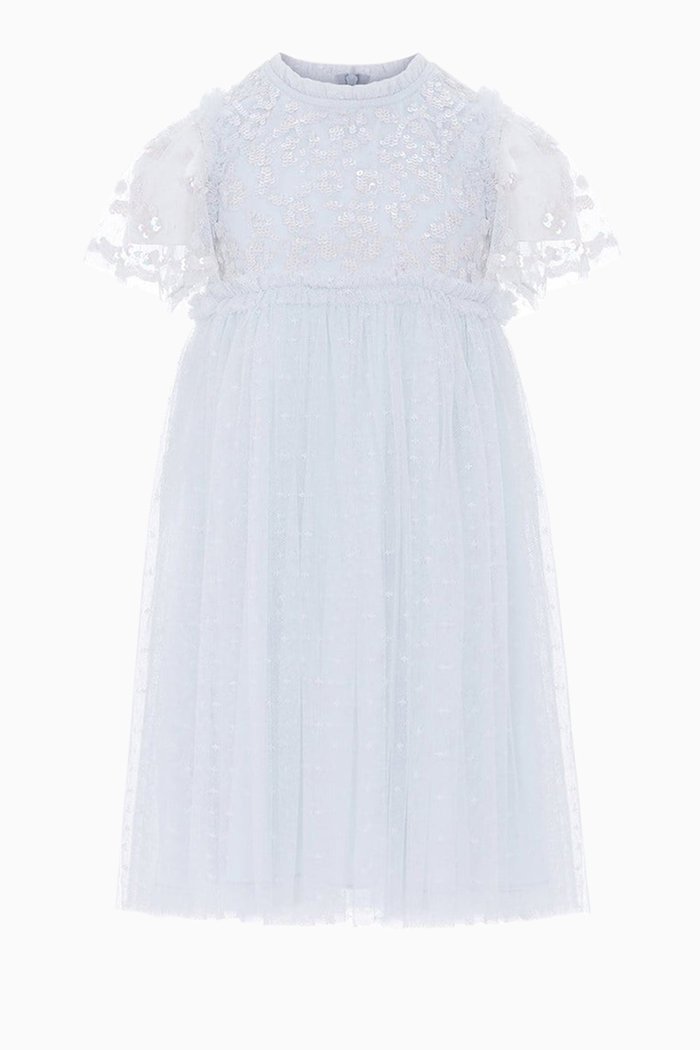 

Lilybelle Sequin Dress in Tulle, Blue