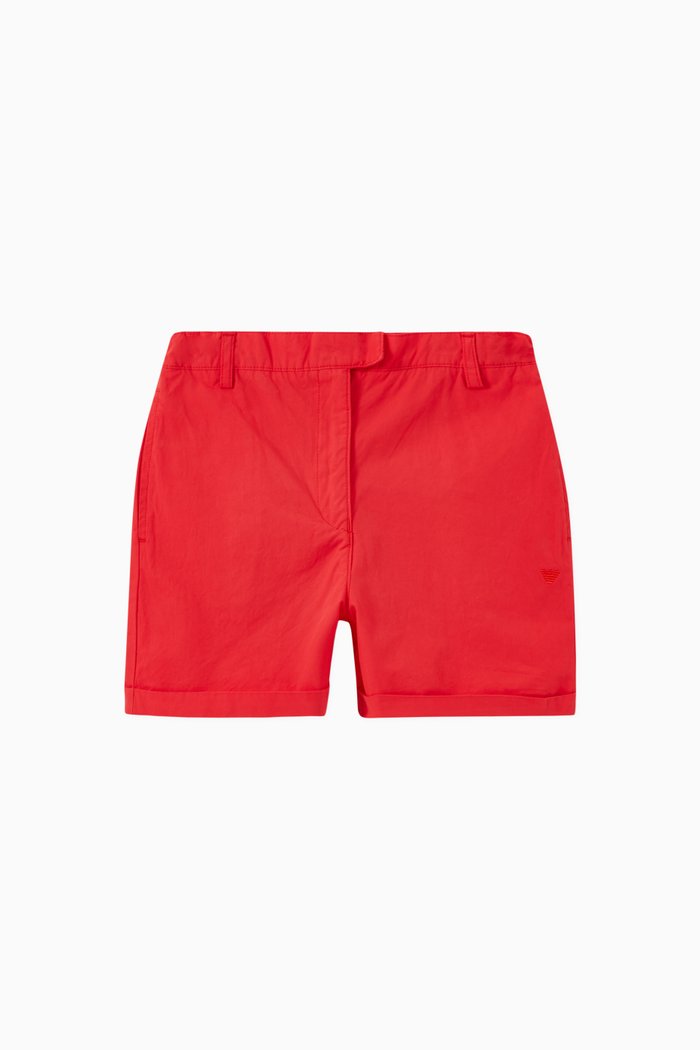 

Plain Shorts in Poplin, Red