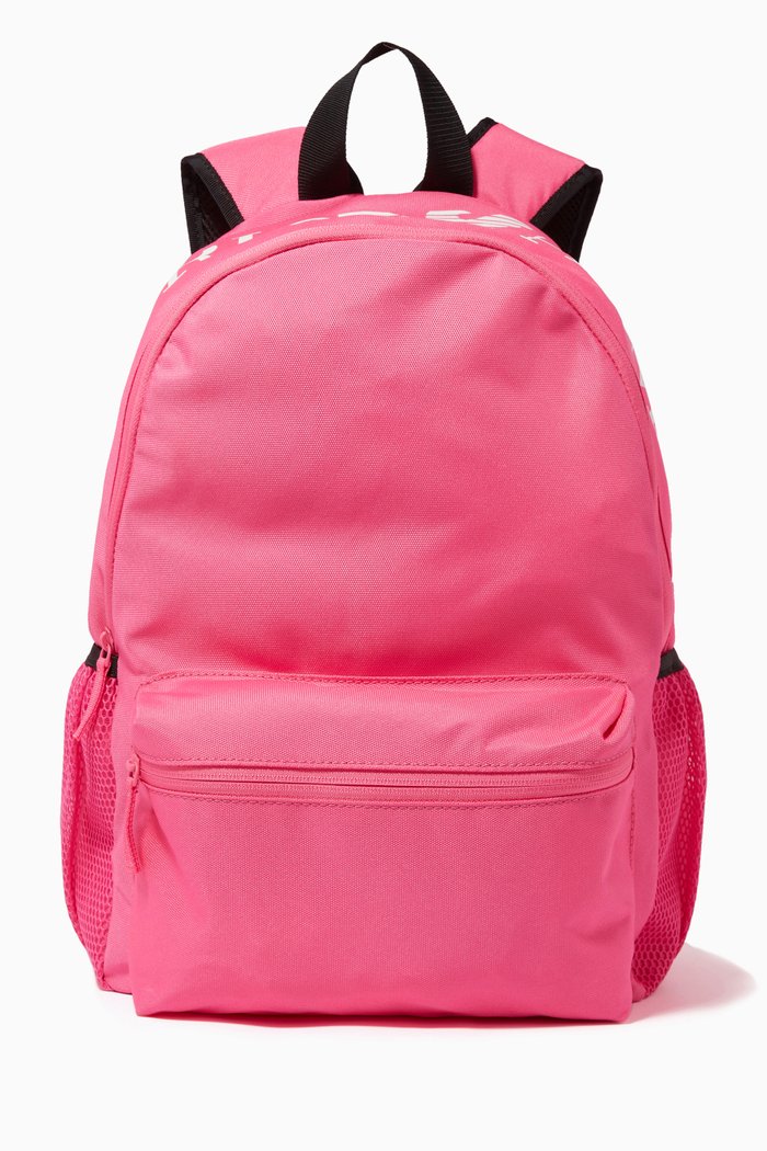 

Logo Print Contrast Strap Backpack, Pink