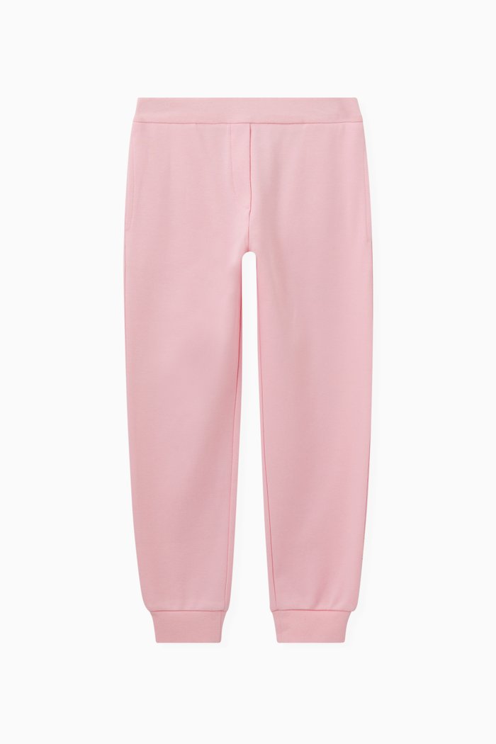 

Circle EA Eagle Logo Joggers in Cotton Fleece, Pink