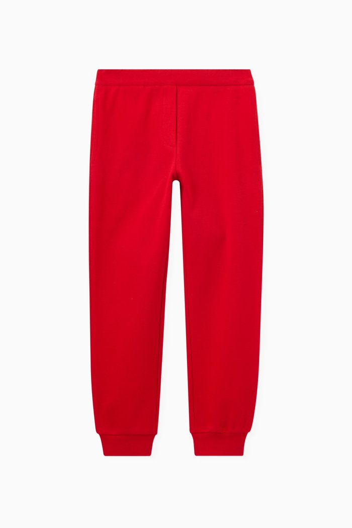 

Circle EA Eagle Logo Joggers in Cotton Fleece, Red