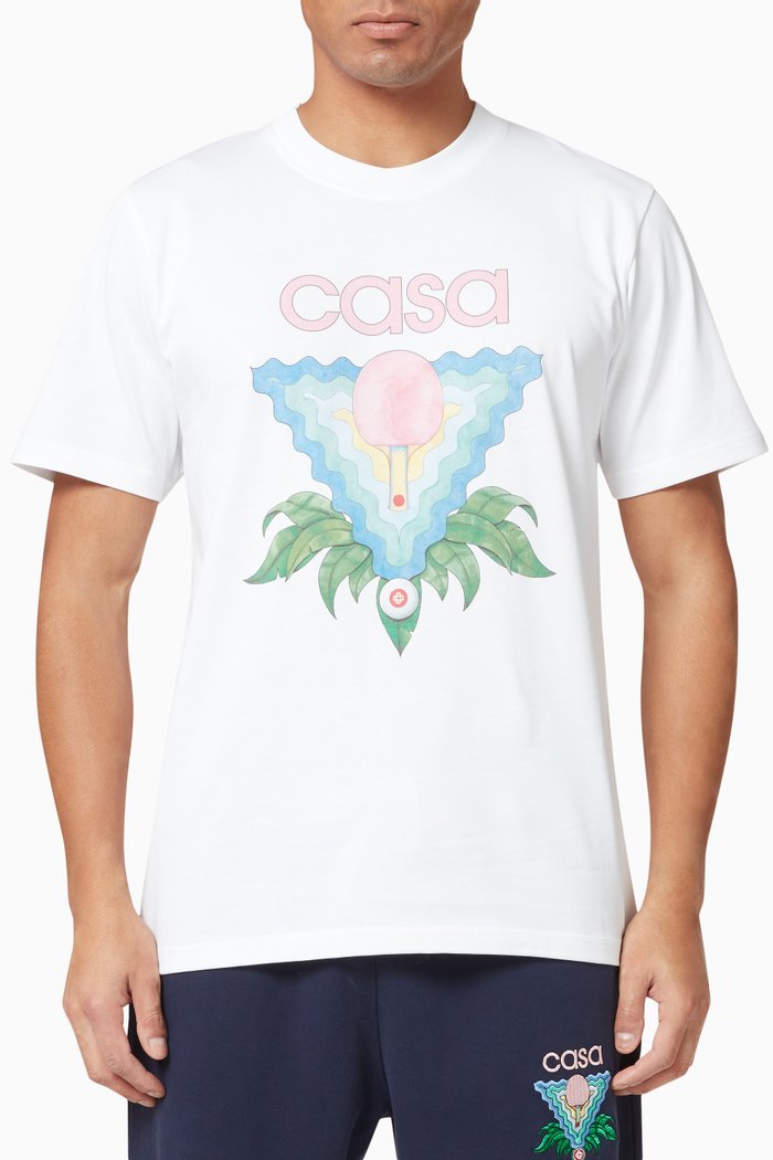 

Memphis Printed T-Shirt in Cotton, White