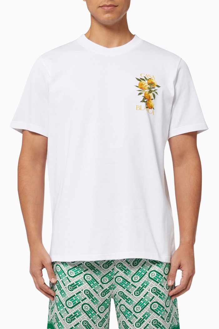 

Screen Print T-shirt in Cotton Jersey, White