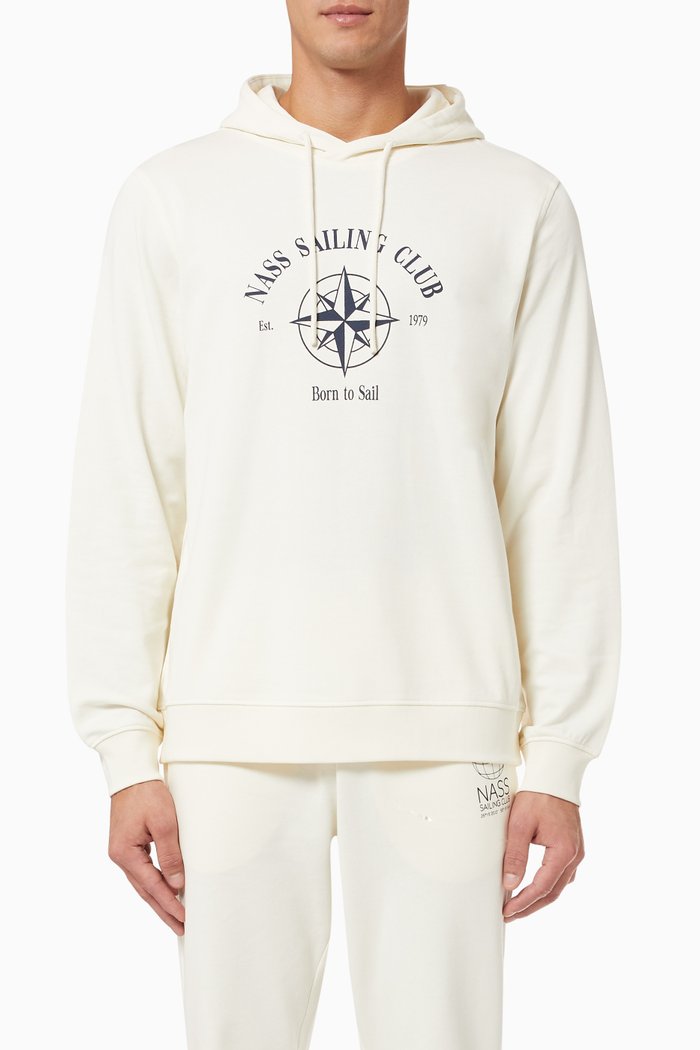

London Hoodie in Cotton, Neutral