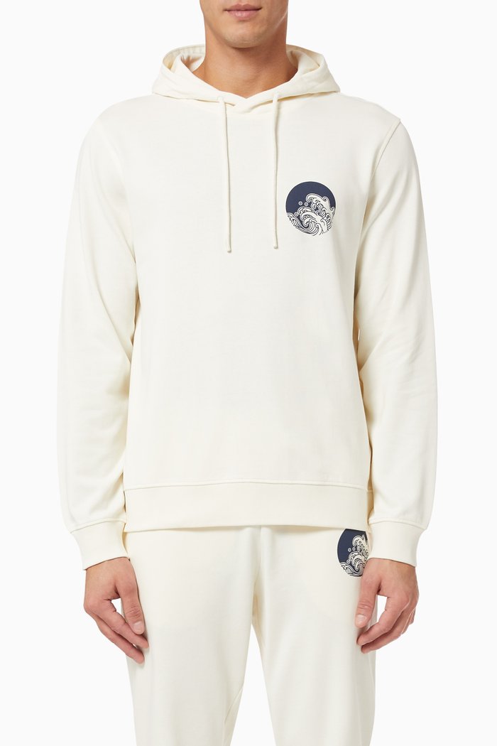 

London Hoodie in Cotton, Neutral