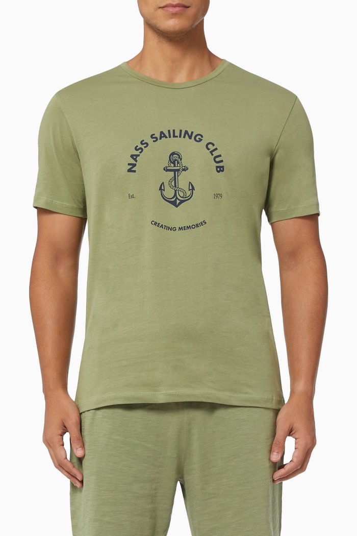 

Positano T-shirt in Pima Cotton, Green