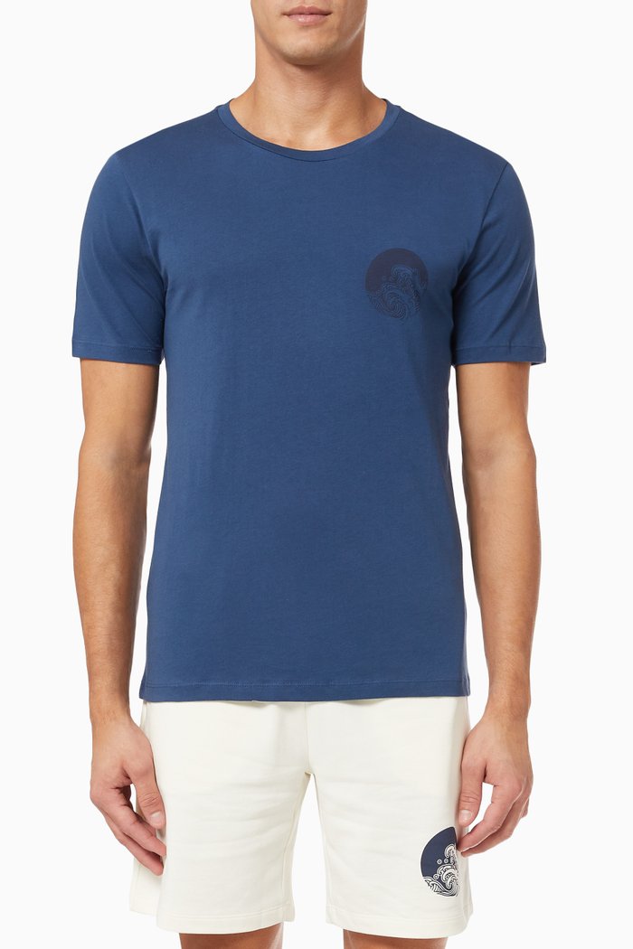 

Positano T-shirt in Pima Cotton, Blue