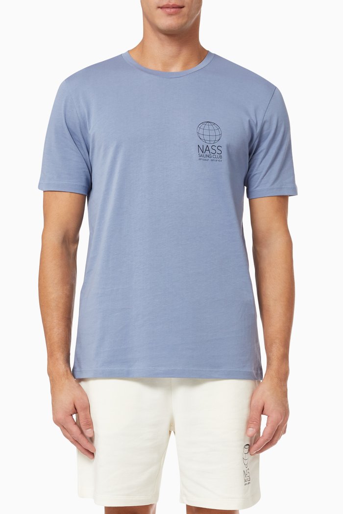 

Positano T-shirt in Pima Cotton, Blue