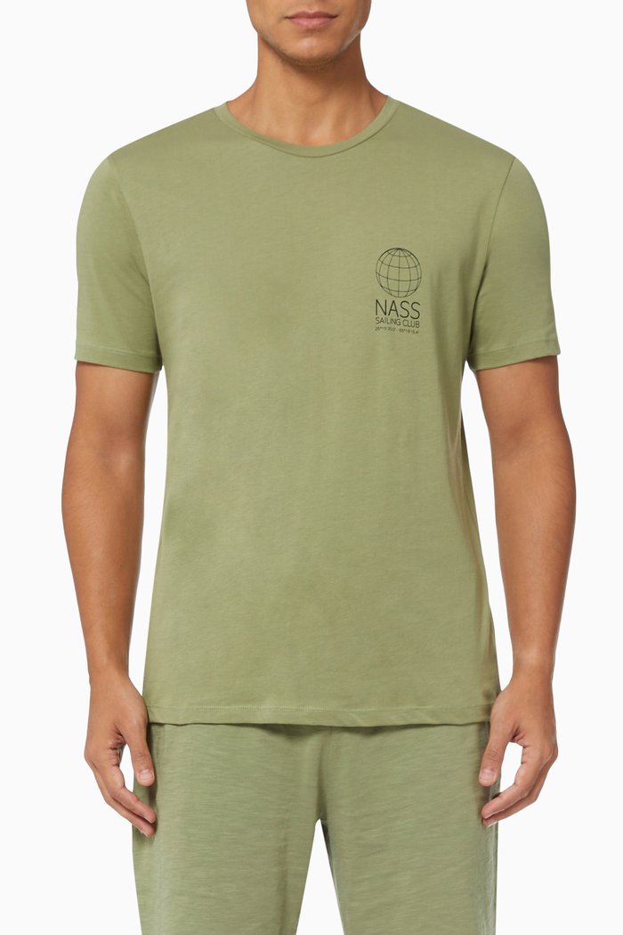 

Positano T-shirt in Pima Cotton, Green