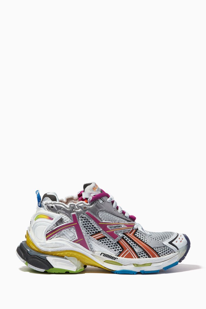 

Runner Sneakers in Mesh & Nylon, Multicolour