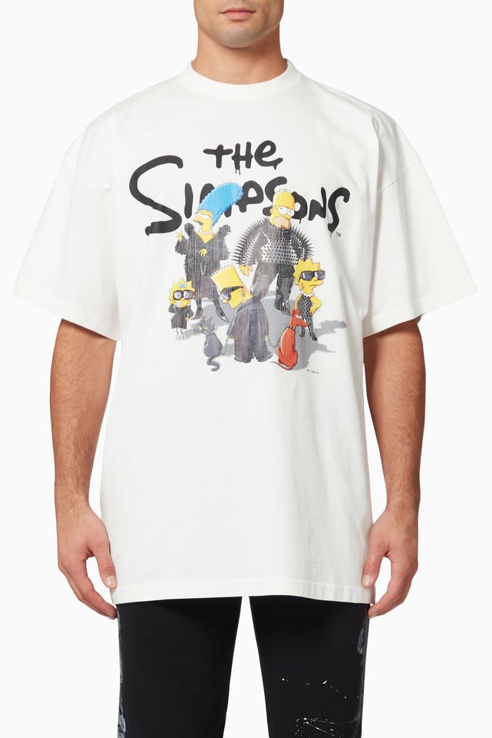 

The Simpsons TM & © 20th Television Oversized T-shirt in Cotton Jersey, Neutral