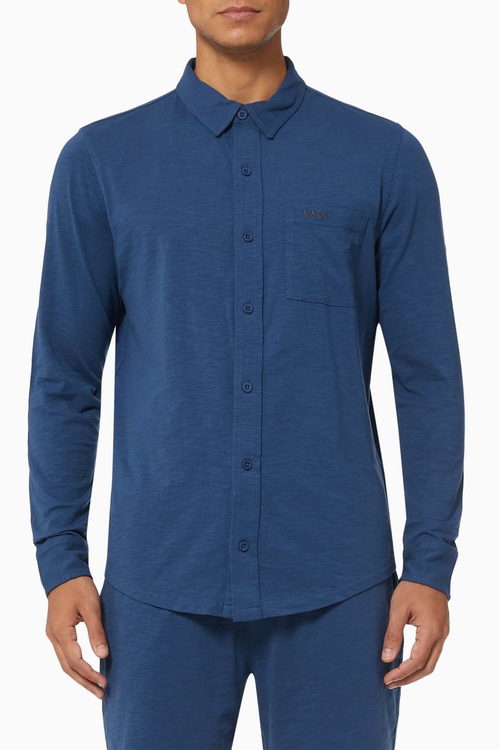 

Nashville Shirt in Cotton, Blue