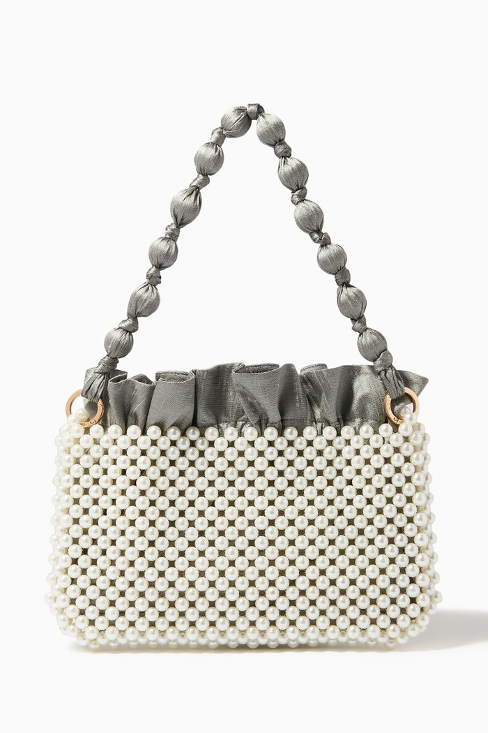 

The Amelie Bag in Handmade Pearl, Grey