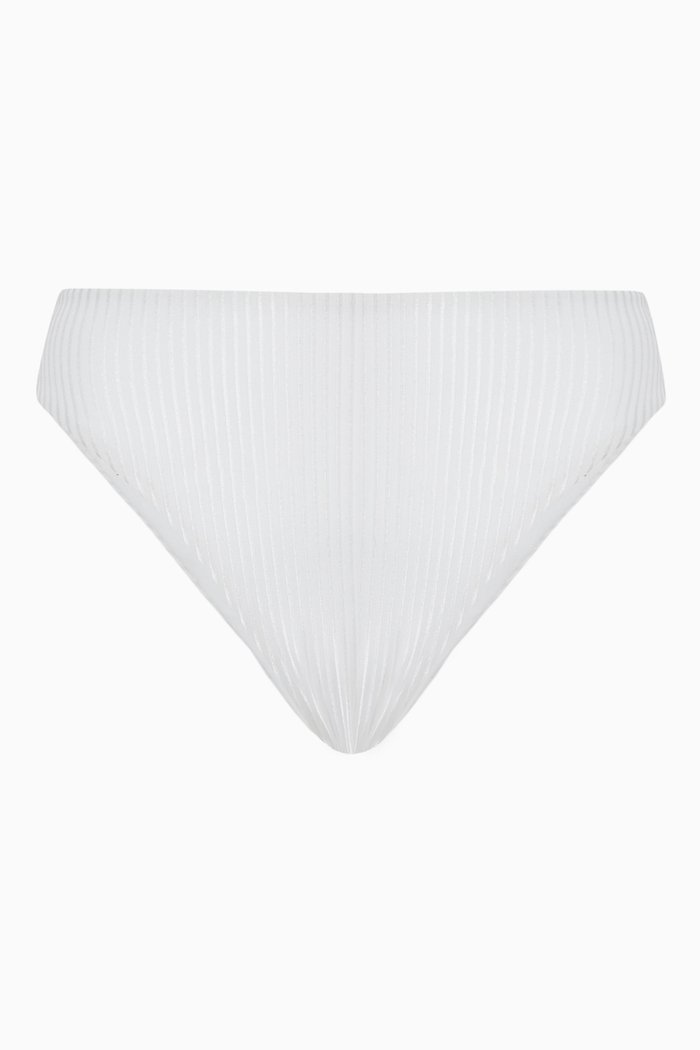 

Super Cheeky Bottoms in Ribbed ECONYL®, White