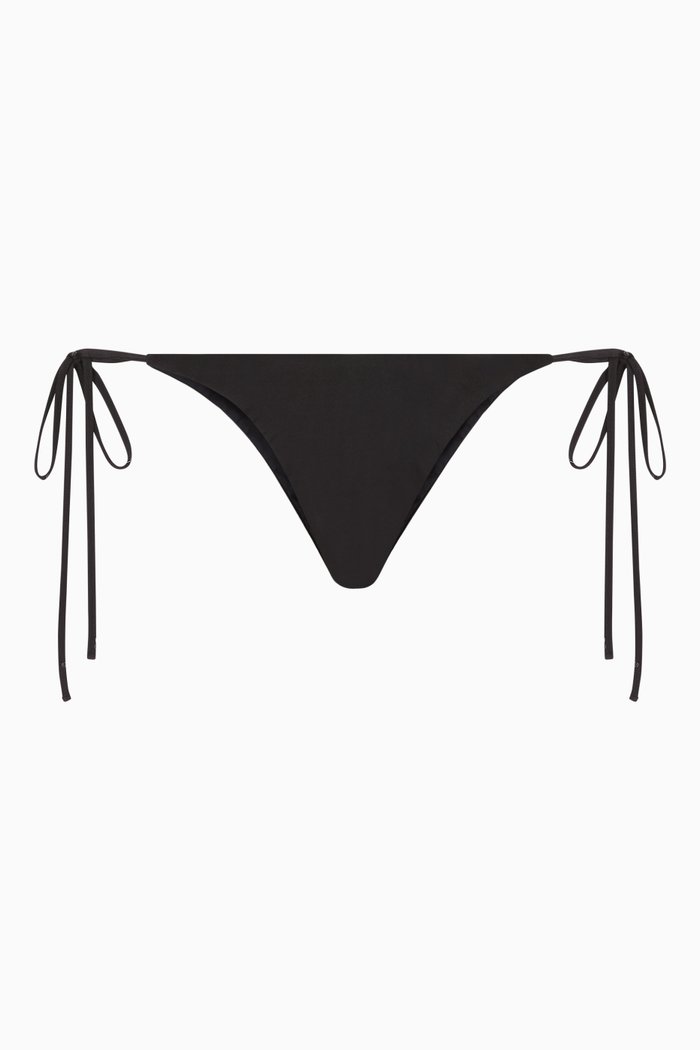 

String Bikini Bottoms in ECONYL®, Black