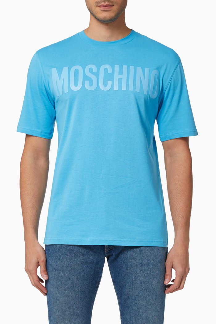 

Logo T-shirt in Cotton Jersey, Blue