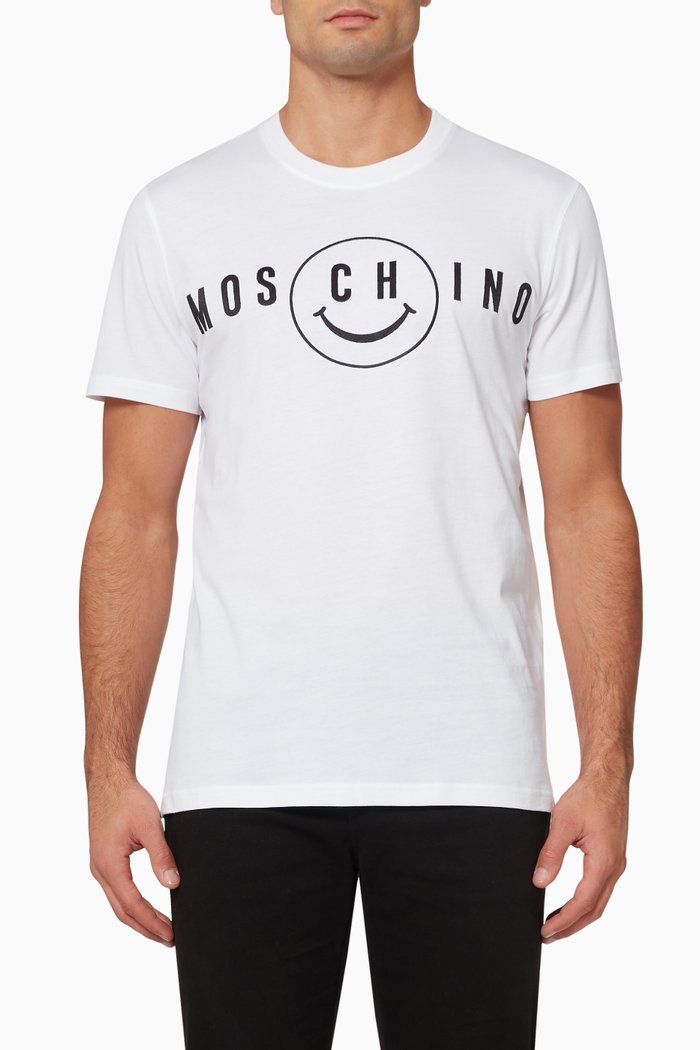 

Smile Logo T-shirt in Cotton, White