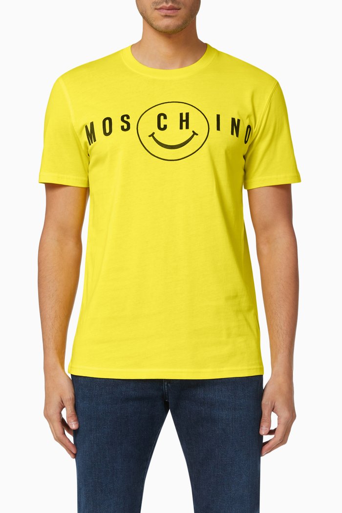 

Smile Logo T-shirt in Cotton, Yellow