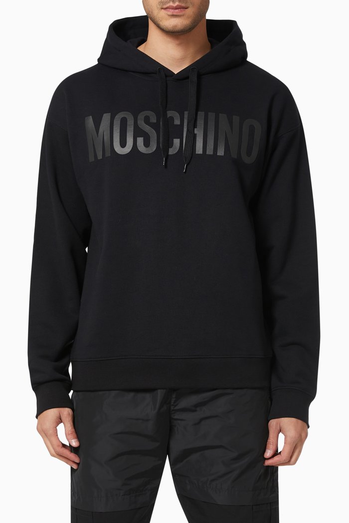 

Logo Hoodie in Cotton, Black