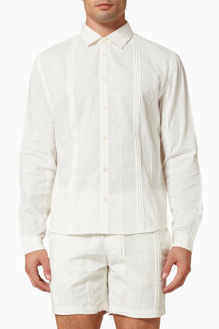 

Holbox Shirt in Organic Cotton, White
