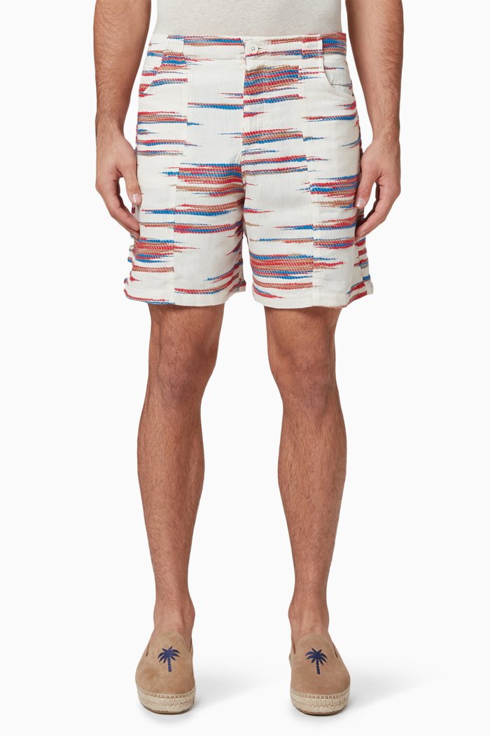 

Vathi Shorts in Woven Cotton, Multicolour